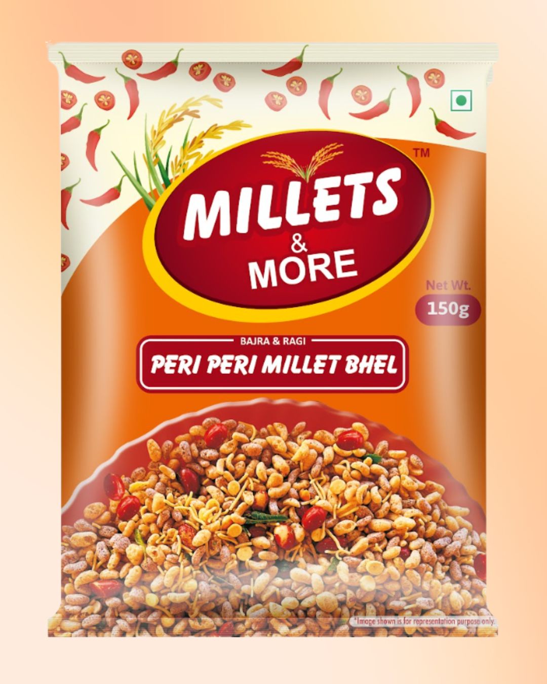 Peri Peri Millet Bhel - 150 gm