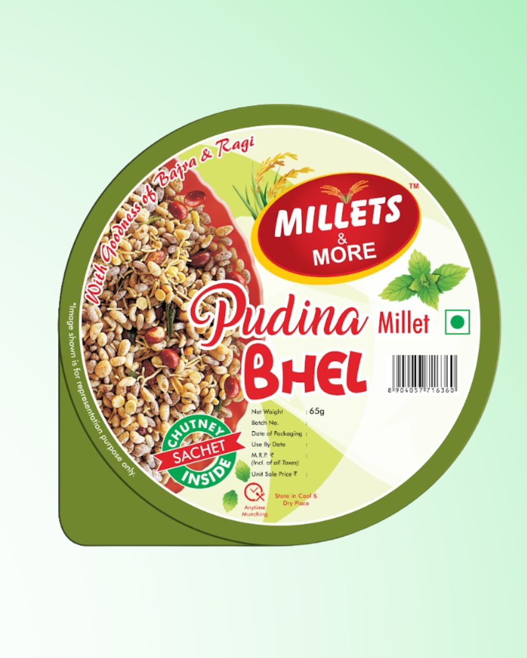 Pudina Millet Bhel - 65 gm